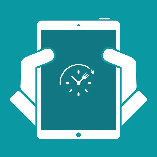 Full time voedseldiensten - Vector web icon — Stockvector