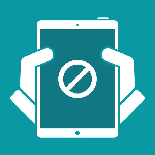 Icono web de acceso prohibido — Vector de stock