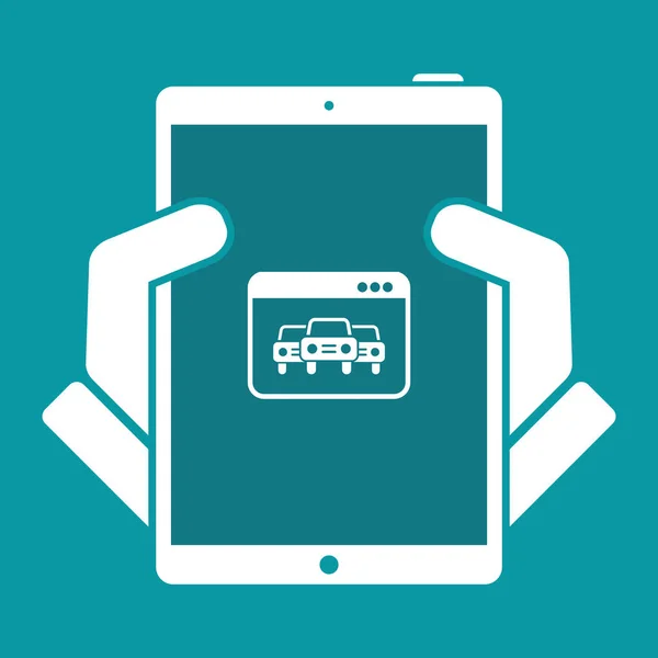 Services automobiles en ligne — Image vectorielle