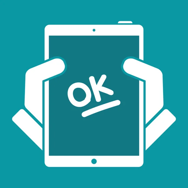 Evaluación perfecta "Ok" icono — Archivo Imágenes Vectoriales