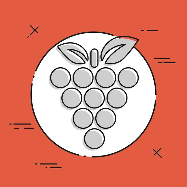 Winogron jednej ikony — Wektor stockowy