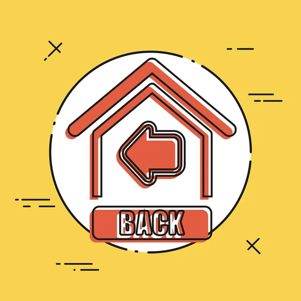 Web back icon — Stock Vector