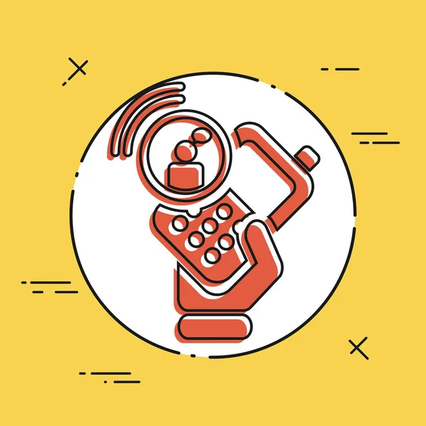 Chattelefon-Symbol — Stockvektor