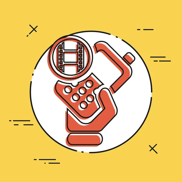 Teléfono icono de vídeo — Archivo Imágenes Vectoriales