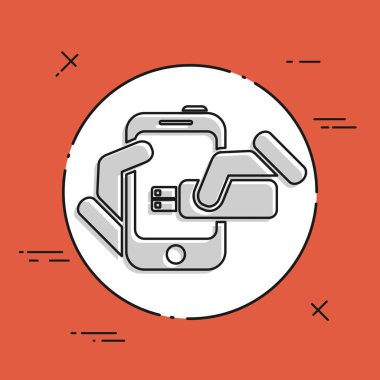 Akıllı telefon depolama simgesi