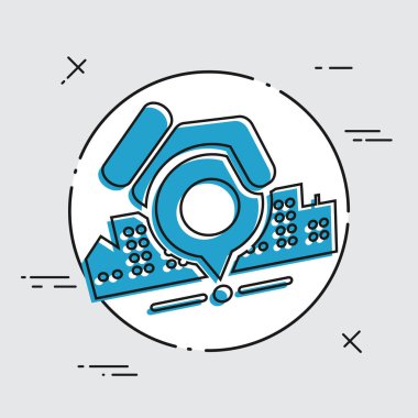 şehir haritası simgesini