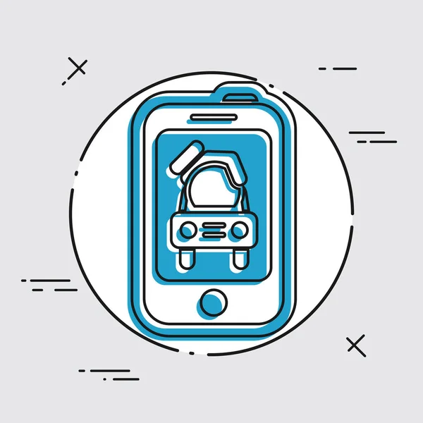 Auto mobile pictogram — Stockvector