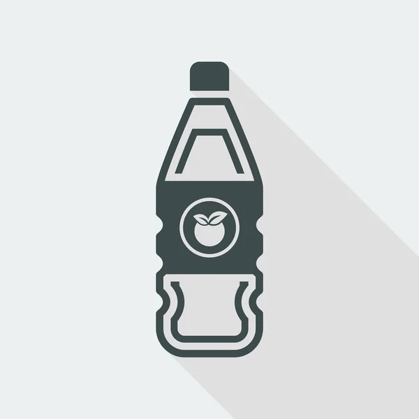 Icono de la botella de jugo de fruta — Vector de stock