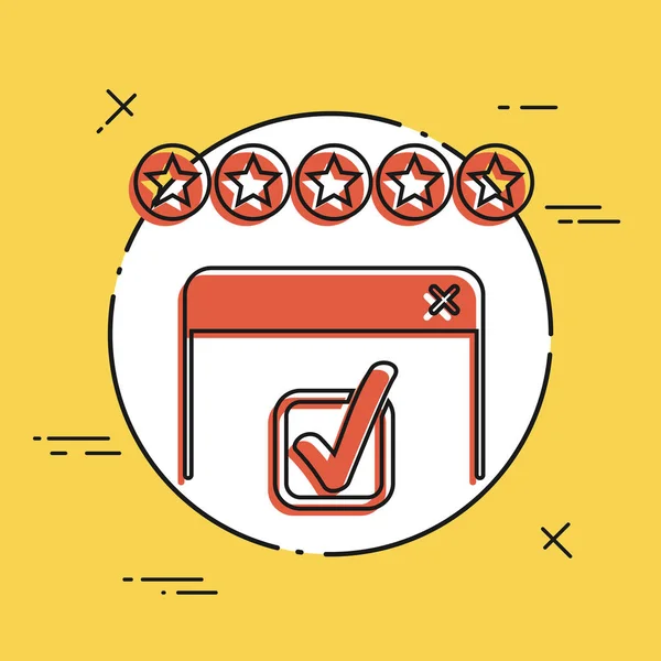 Web rating pictogram — Stockvector