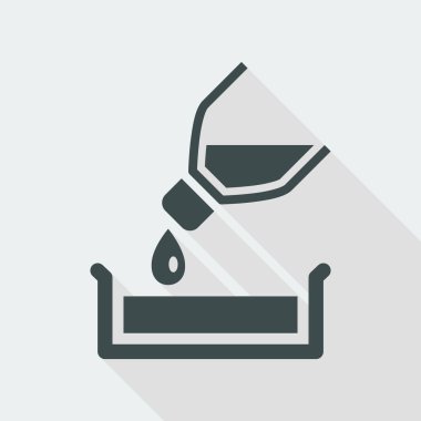 vektör çizim dökün kavramı