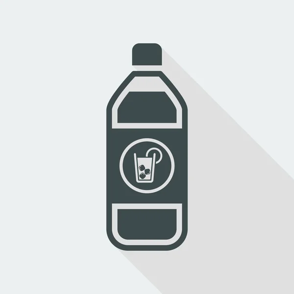 Icono de botella de bebida aislada única — Archivo Imágenes Vectoriales