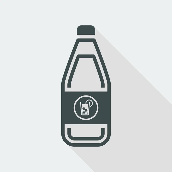 Ενιαία απομονωμένες ποτό μπουκάλι εικονίδιο — Διανυσματικό Αρχείο