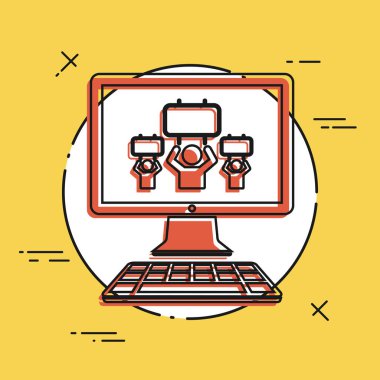 Göstericiler simgesi tezahürü