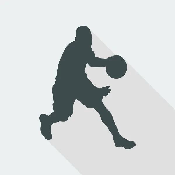 Ícone web de basquete — Vetor de Stock