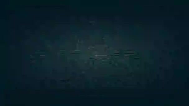 Vintage VHS (Video Home System) défauts bruit et des artefacts effet. Glitches erreur d'une vieille bande ou d'un vieux téléviseur. Pas de télé. Effet de pépin 4k .