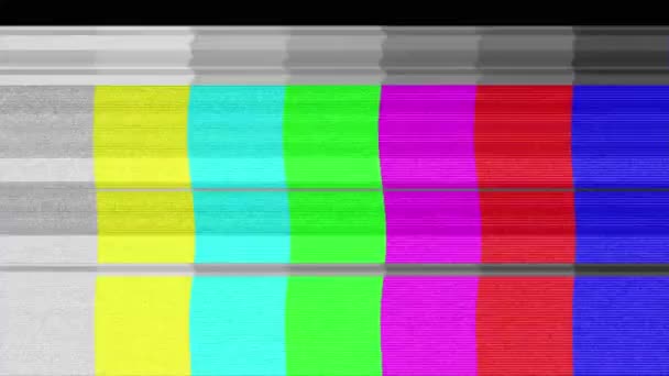 Vintage VHS (Video Home System) défauts bruit et des artefacts effet. Glitches erreur d'une vieille bande ou d'un vieux téléviseur. Pas de télé. Effet de pépin 4k .