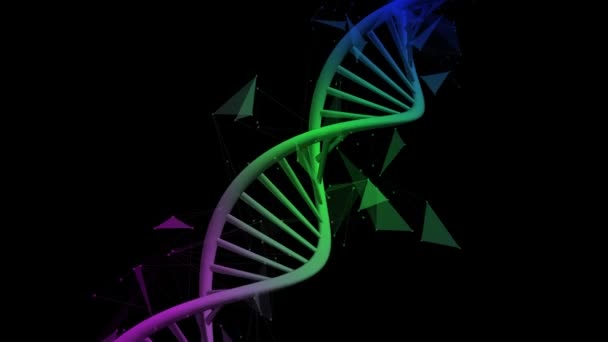 Dna Yapısı Deoksiribonükleik Asit Tıbbi Bilimsel Rna Araştırması Biyoloji Genetik — Stok video