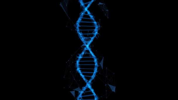 Dna 디옥시리보 의학적 과학적 Rna 연구와 생물학적 유전자 실험실 연구를 — 비디오