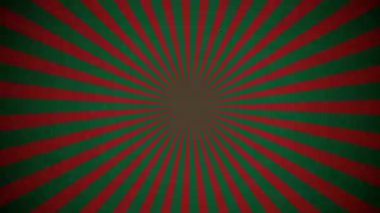 Güneş patlaması eski ışın arka planı. Dönen retro güneş ışını animasyon arka planı. Eski moda film şerit efektiyle hareketli, parlayan gün doğumu.