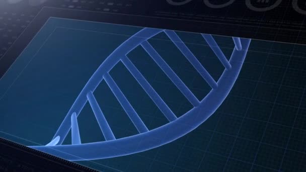 Dna Yapısı Deoksiribonükleik Asit Tıbbi Bilimsel Rna Araştırması Biyoloji Genetik — Stok video