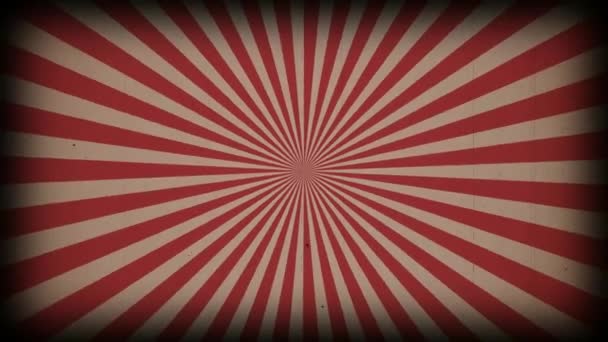 Sunburst Vintage Stralen Achtergrond Roterende Retro Zonnestraal Animatie Achtergrond Animatie — Stockvideo