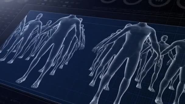 Animation 3D du concept de distance sociale ou de distance de sécurité. Coronavirus ou concept de prévention des infections Covid-19. 4k .