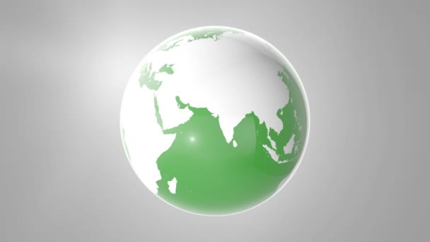 globe de terre verte rotation, boucle infinie, boucle scène. 4k .