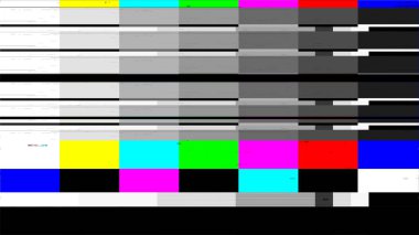 Vintage VHS (Video Home System) gürültü ve obje etkisini bozar. Eski bir kaset ya da eski bir TV 'de arıza var. Sinyal yok. Arıza efekti.