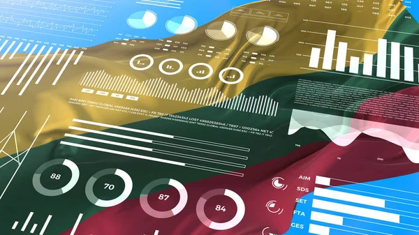 Lituanie Statistiques Infographies Données Sur Les Marchés Financiers Analyses Rapports — Photo