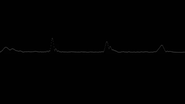 Audio Vlnové Spektrum Hudební Zvukové Vlny Koncept Digitálního Procesu Nebo — Stock fotografie