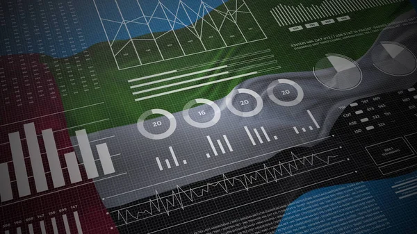 Emiratos Árabes Unidos Informes Análisis Informativos Datos Financieros Visualización Infografías — Foto de Stock