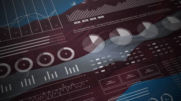 Lotyšské Informační Analytické Sestavy Finanční Data Informační Grafický Displej Příznakem — Stock fotografie