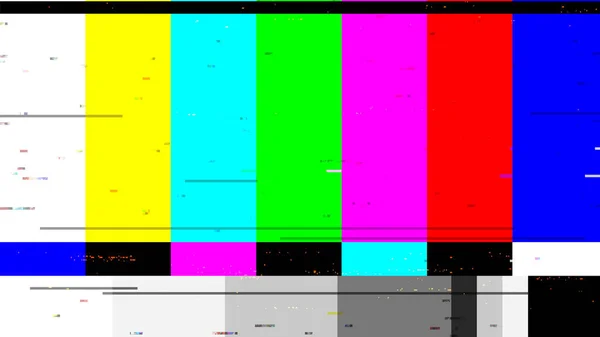 Vhs Video Home System 缺陷噪音和工件效果 旧磁带或旧电视中的闪失 没有信号电视 Glitch Effect — 图库照片