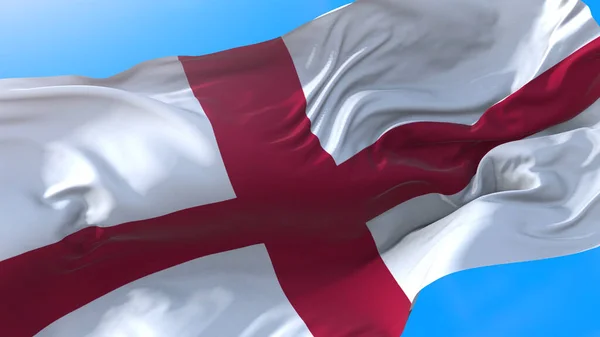 Anglia Zászló Lengetése Realisztikus Angol Háttér Anglia Háttér Anglia Zászló — Stock Fotó