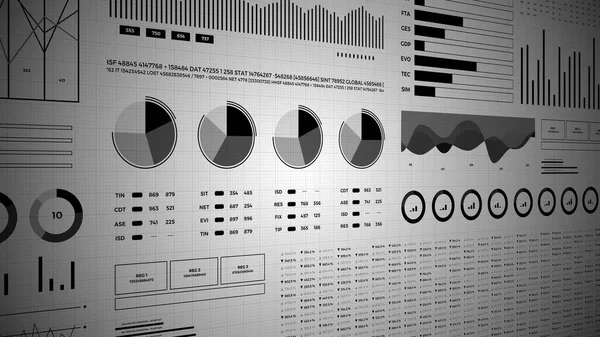 Statistik Finansmarknadsuppgifter Analyser Och Rapporter Siffror Och Diagram Infografik — Stockfoto