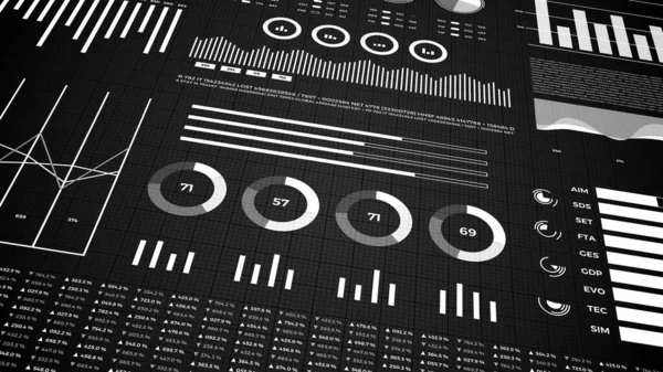 Estadísticas Datos Del Mercado Financiero Análisis Informes Números Gráficos Infografías — Foto de Stock