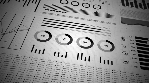 Estadísticas Datos Del Mercado Financiero Análisis Informes Números Gráficos Infografías — Foto de Stock