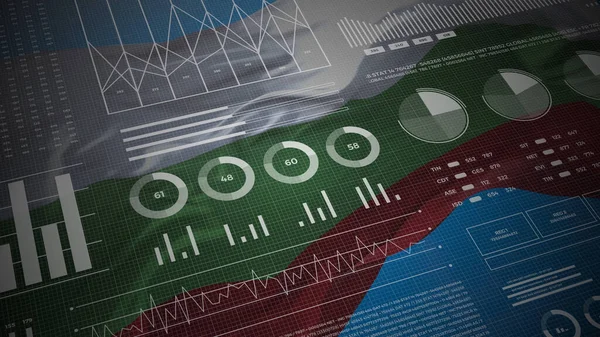 Bulgaria Informes Análisis Informativos Datos Financieros Visualización Infografías Con Bandera — Foto de Stock