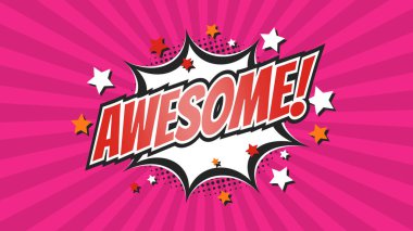 Comic Pop Art metni, konuşma baloncuğu mesajı patlaması.