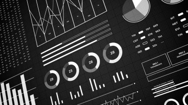 İstatistikler, finans piyasası verileri, analiz ve raporlar, rakamlar ve grafikler. 3d bilgi grafikleri.