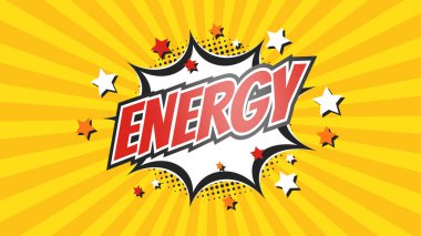 Comic Pop Art metni, konuşma baloncuğu mesajı patlaması.