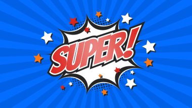 Comic Pop Art metni, konuşma baloncuğu mesajı patlaması.