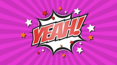 Comic Pop Art metni, konuşma baloncuğu mesajı patlaması.