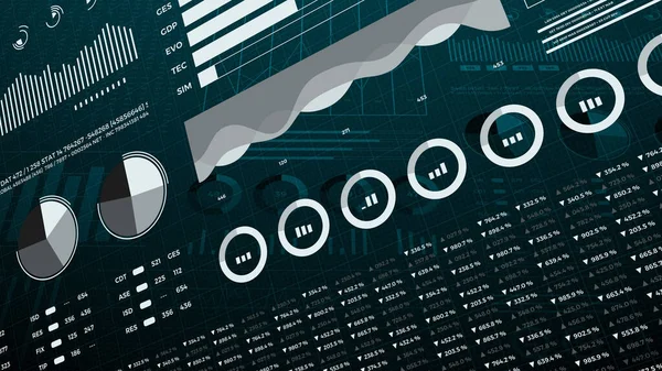Estadísticas Datos Del Mercado Financiero Análisis Informes Números Gráficos Infografías — Foto de Stock