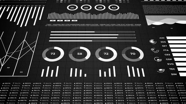 Estadísticas Datos Del Mercado Financiero Análisis Informes Números Gráficos Infografías — Foto de Stock