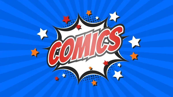 Comic Pop Art Text Exploze Hlasové Bubliny Zprávy — Stock fotografie