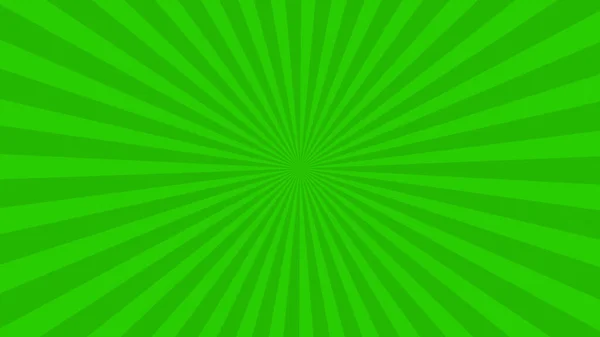 Gröna Solstrålar Pop Konst Och Komisk Stil Backgound — Stockfoto