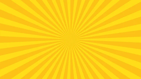 Sarı Güneş Işınları Pop Sanat Komedi Tarzı Arka Plan — Stok fotoğraf