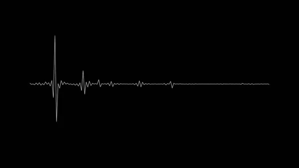 声波频谱 音乐声波 数字处理或记录概念 — 图库照片