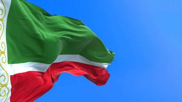 Chechen Republic Flag Realistic Waving Flag Background — Stock Photo, Image